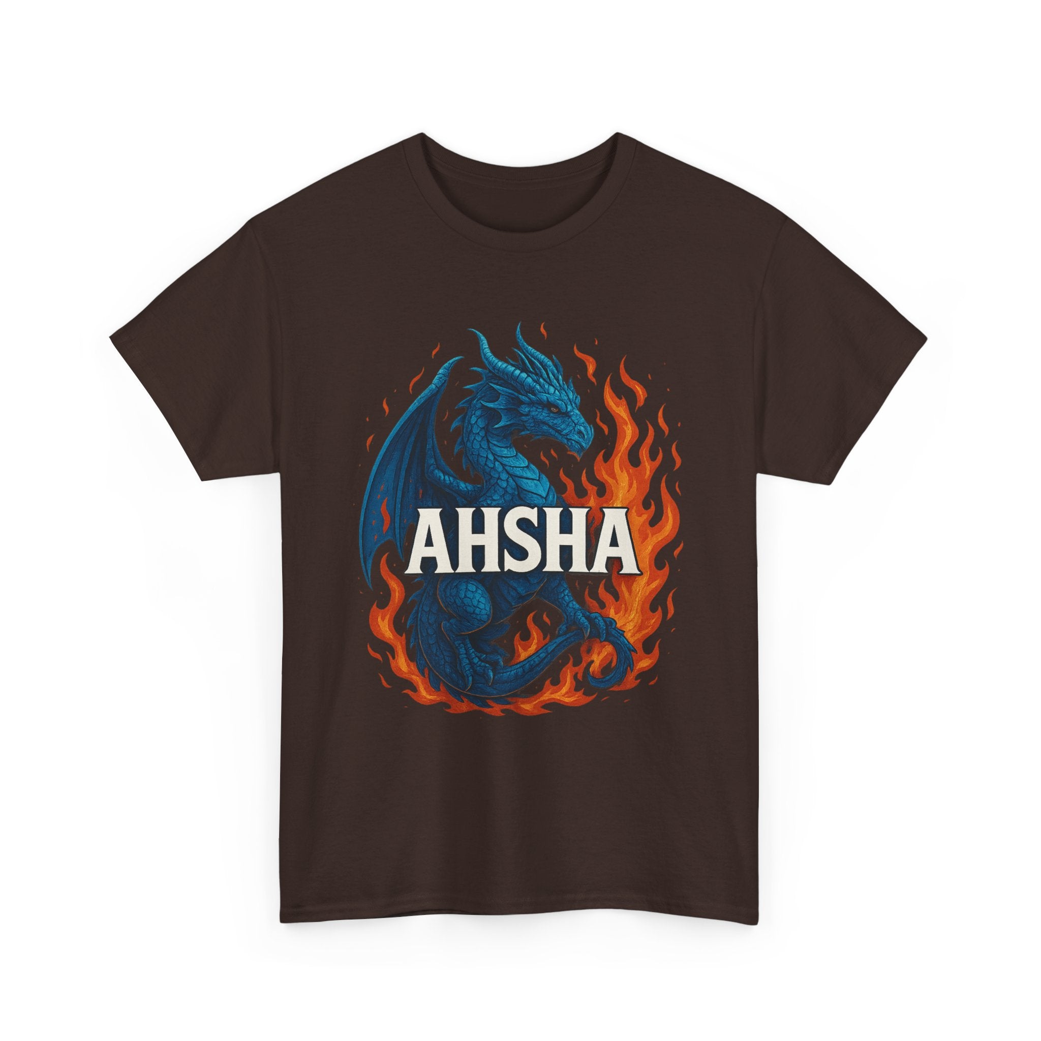 "AHSHA" Graphic Tee - Unisex Heavy Cotton Tee, White Letters