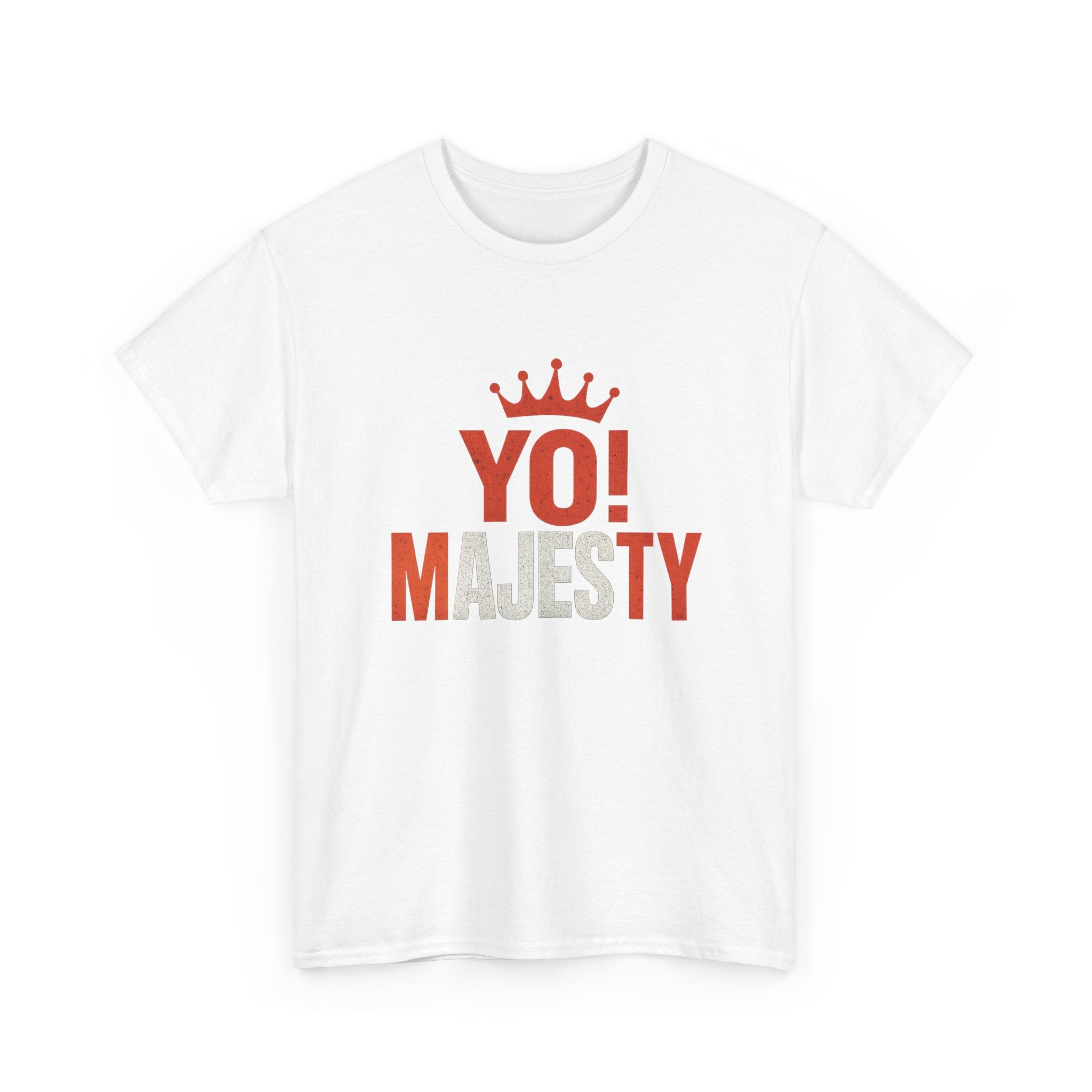 "Yo! Majesty Bold & Fiery" Graphic Tee - Unisex Heavy Cotton Tee, Bold & Fiery Logo
