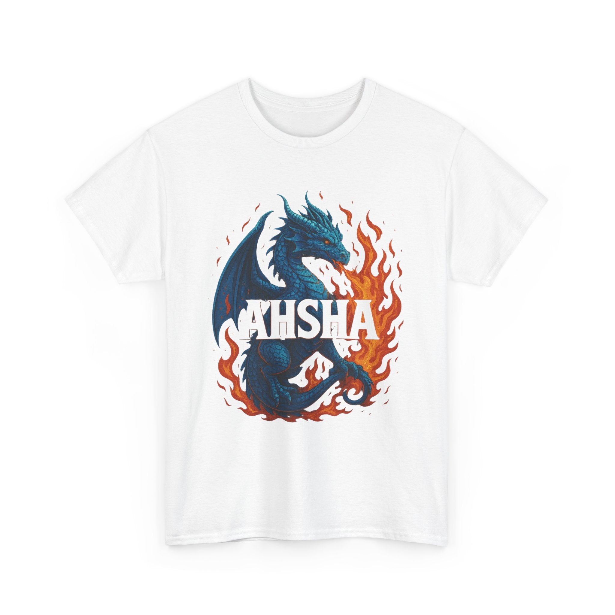 "AHSHA" Graphic Tee - Unisex Heavy Cotton Tee, Clear Letters