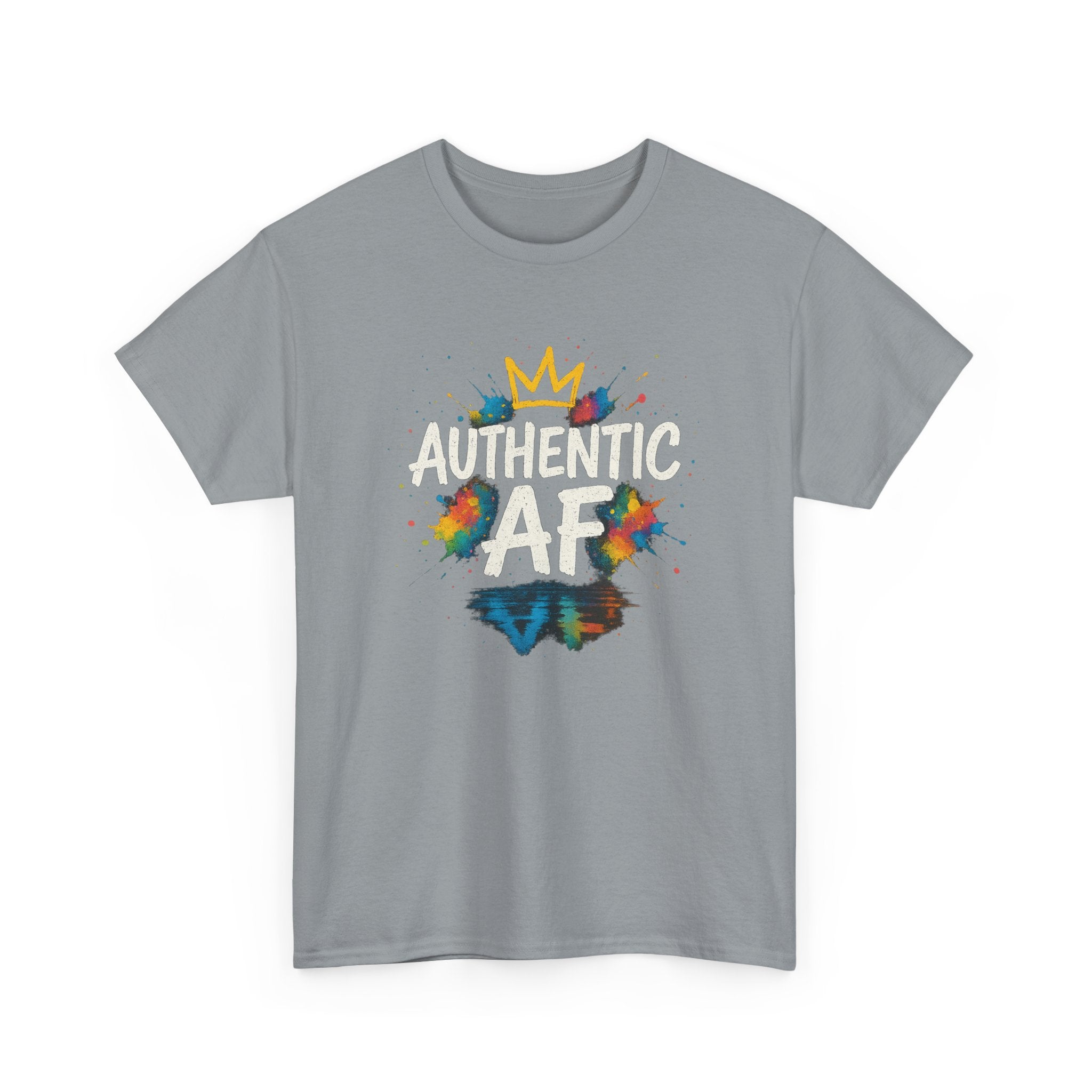 "Authentic AF - Explosive Splashes" Graphic Tee - Unisex Heavy Cotton Tee