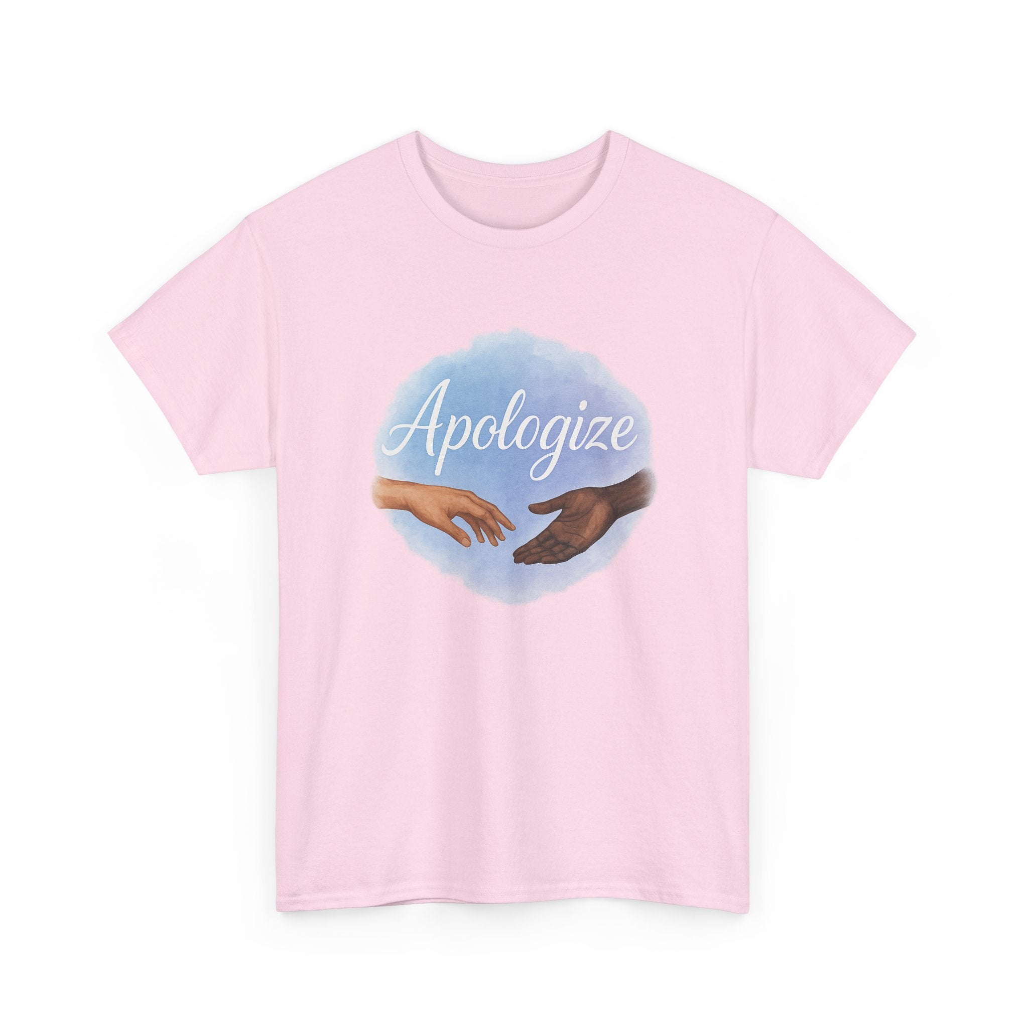 "Apologize – Reaching Hands" Graphic Tee - Unisex Heavy Cotton Tee