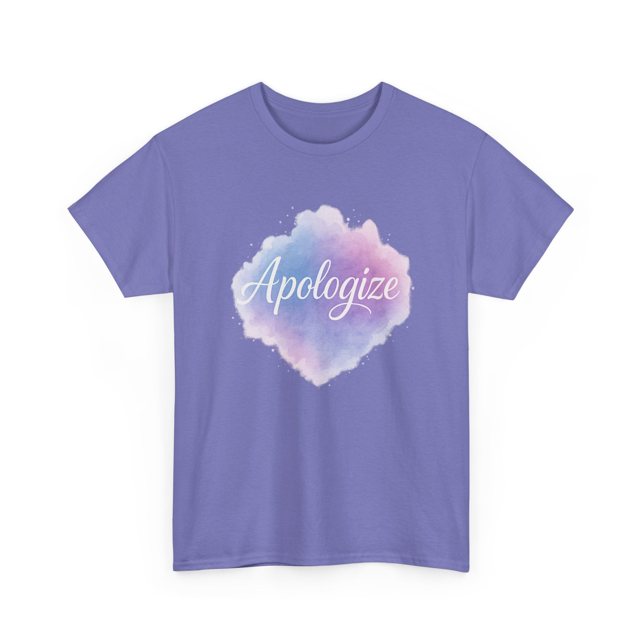 "Apologize - Watercolor" Graphic Tee - Unisex Heavy Cotton Tee
