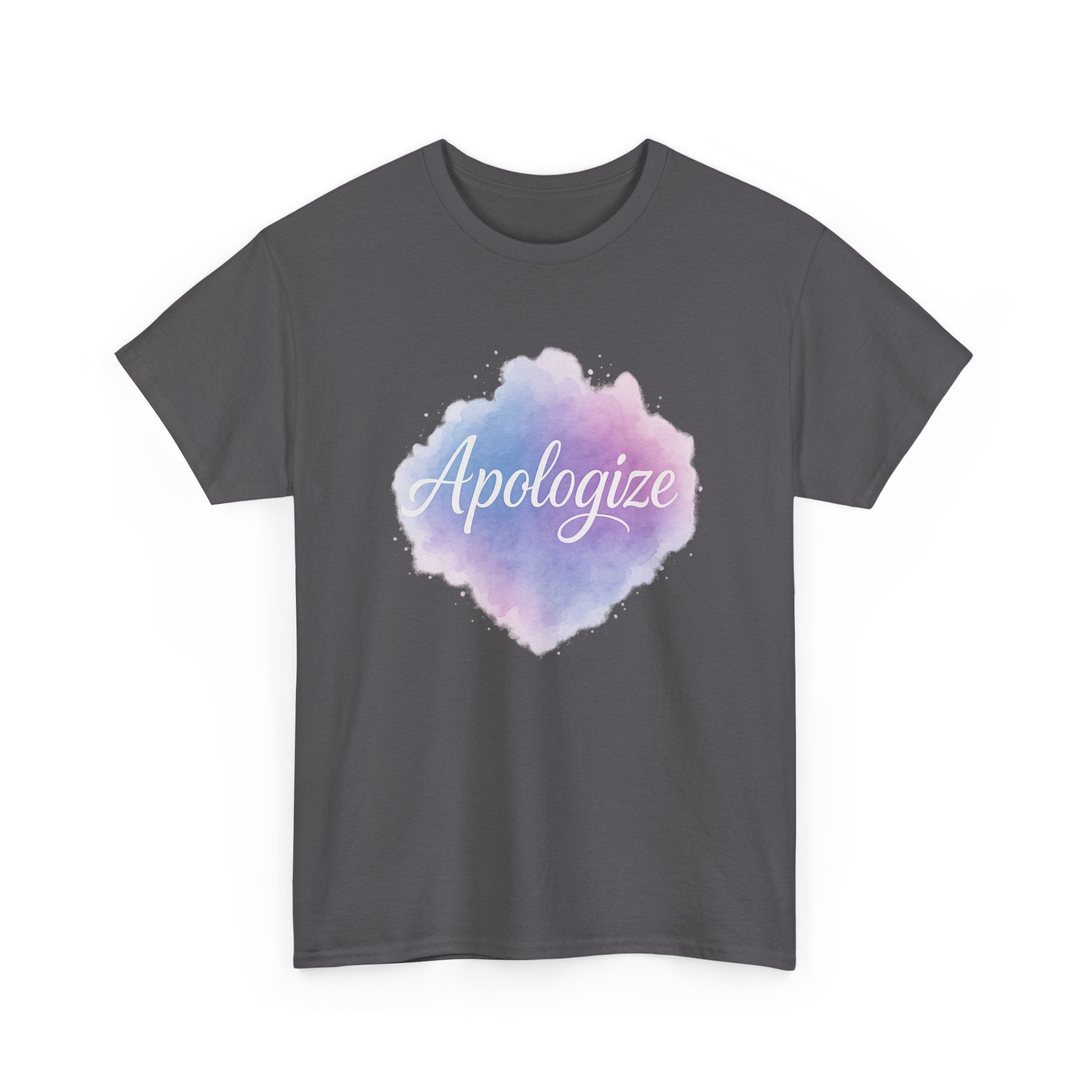 "Apologize - Watercolor" Graphic Tee - Unisex Heavy Cotton Tee