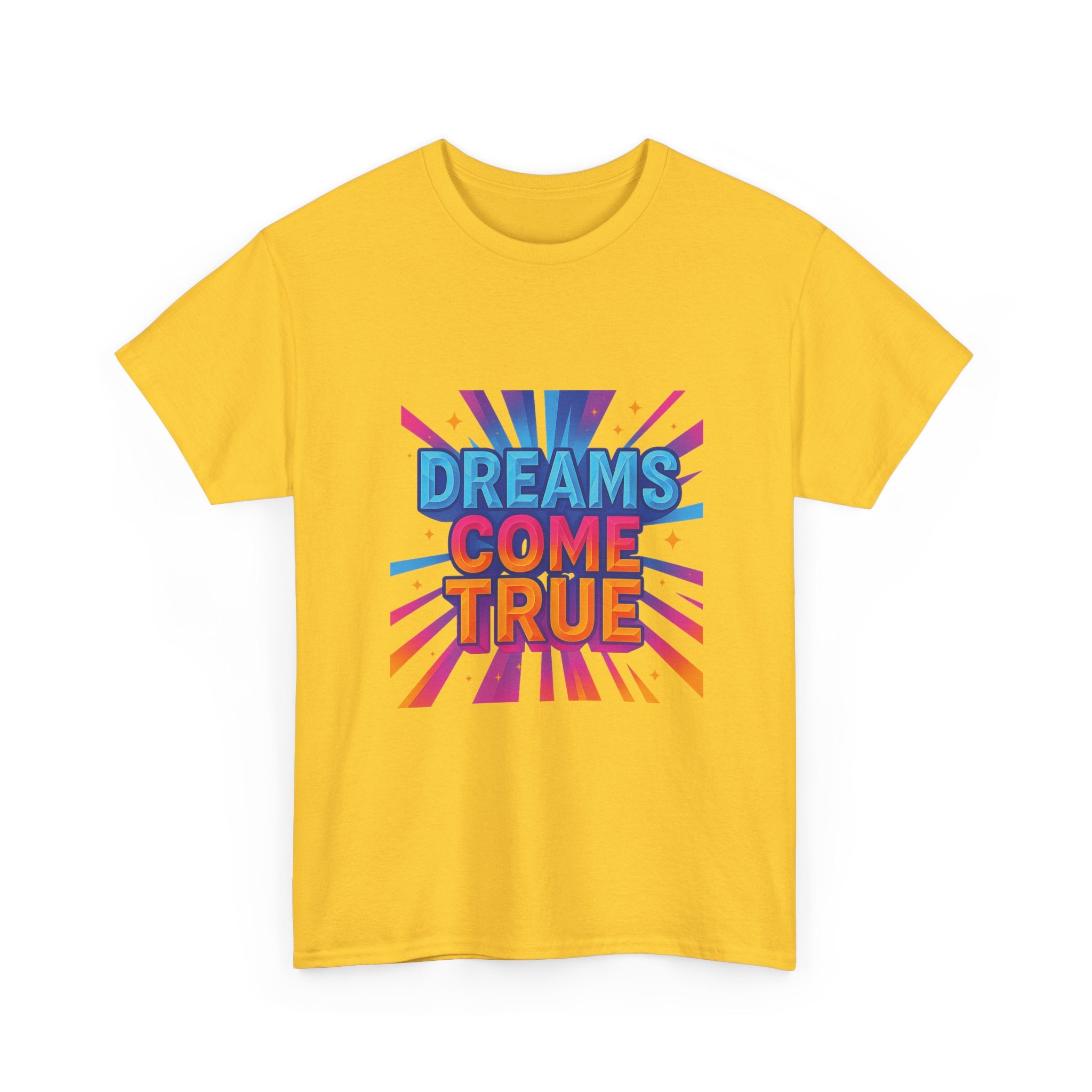 "Dreams Come True" – Gradient Burst Edition - Unisex Heavy Cotton Tee