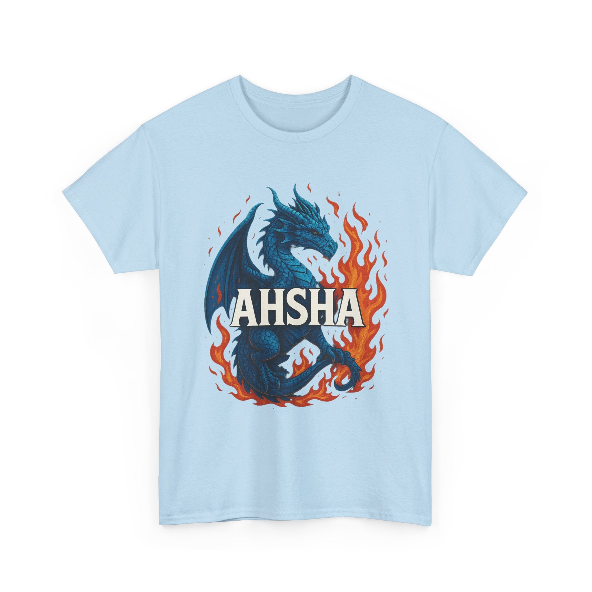"AHSHA" Graphic Tee - Unisex Heavy Cotton Tee, White Letters