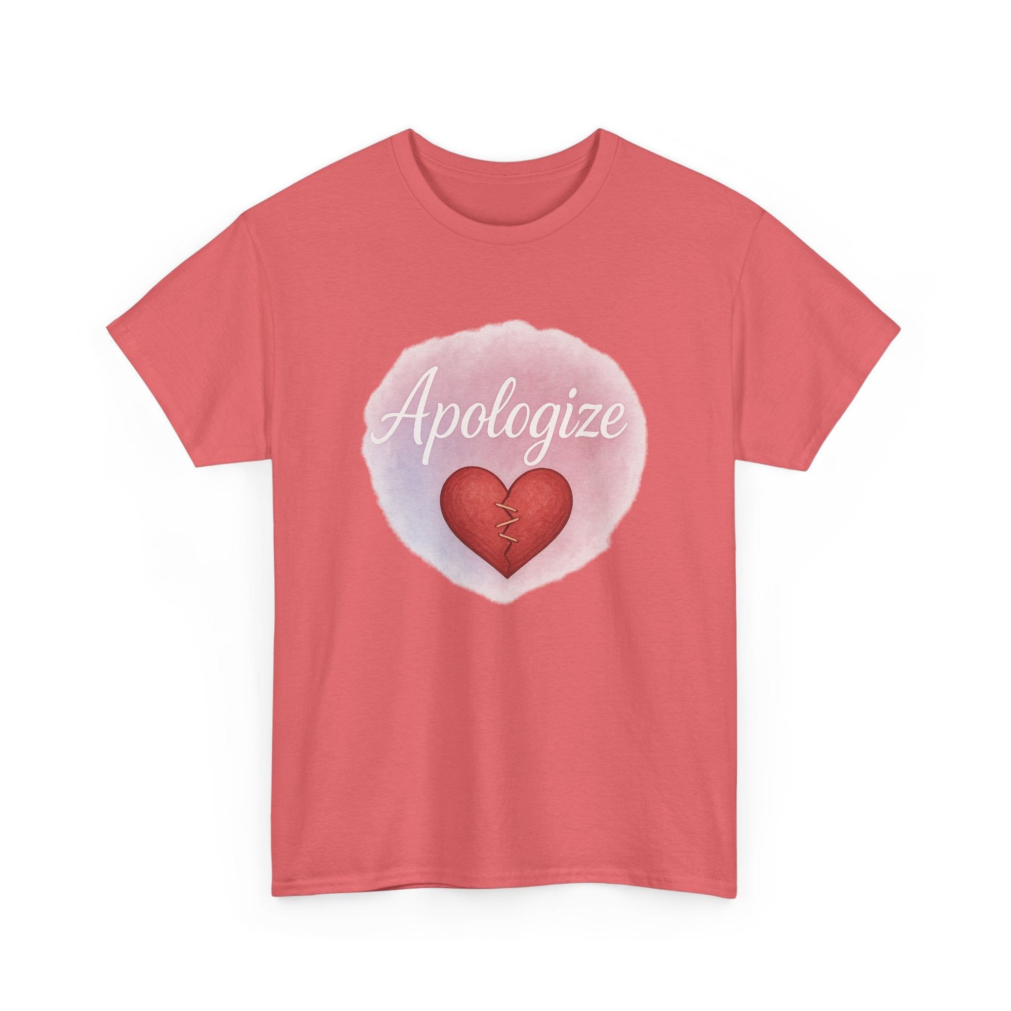 “Apologize – Mending Heart" Graphic Tee - Unisex Heavy Cotton Tee