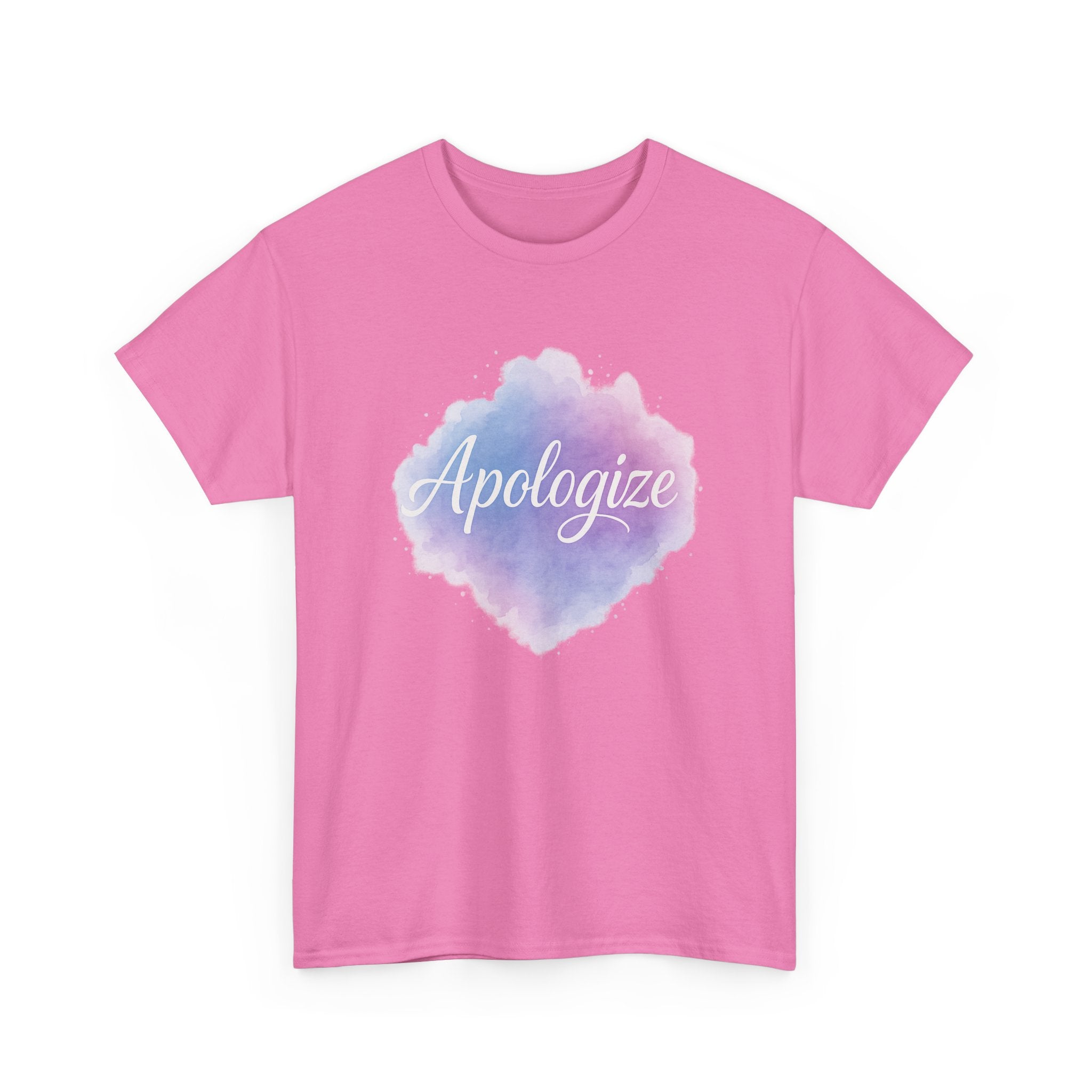 "Apologize - Watercolor" Graphic Tee - Unisex Heavy Cotton Tee