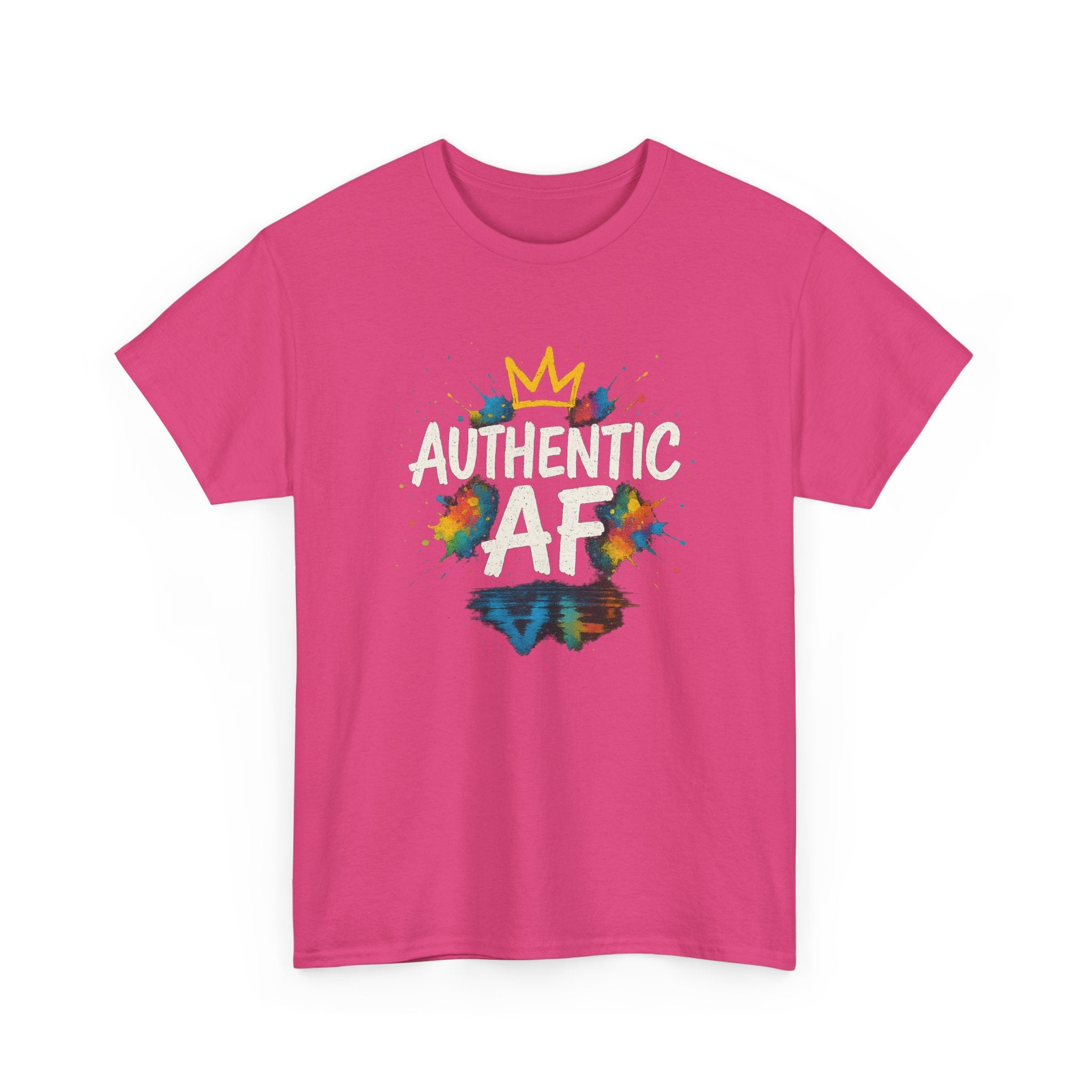 "Authentic AF - Explosive Splashes" Graphic Tee - Unisex Heavy Cotton Tee