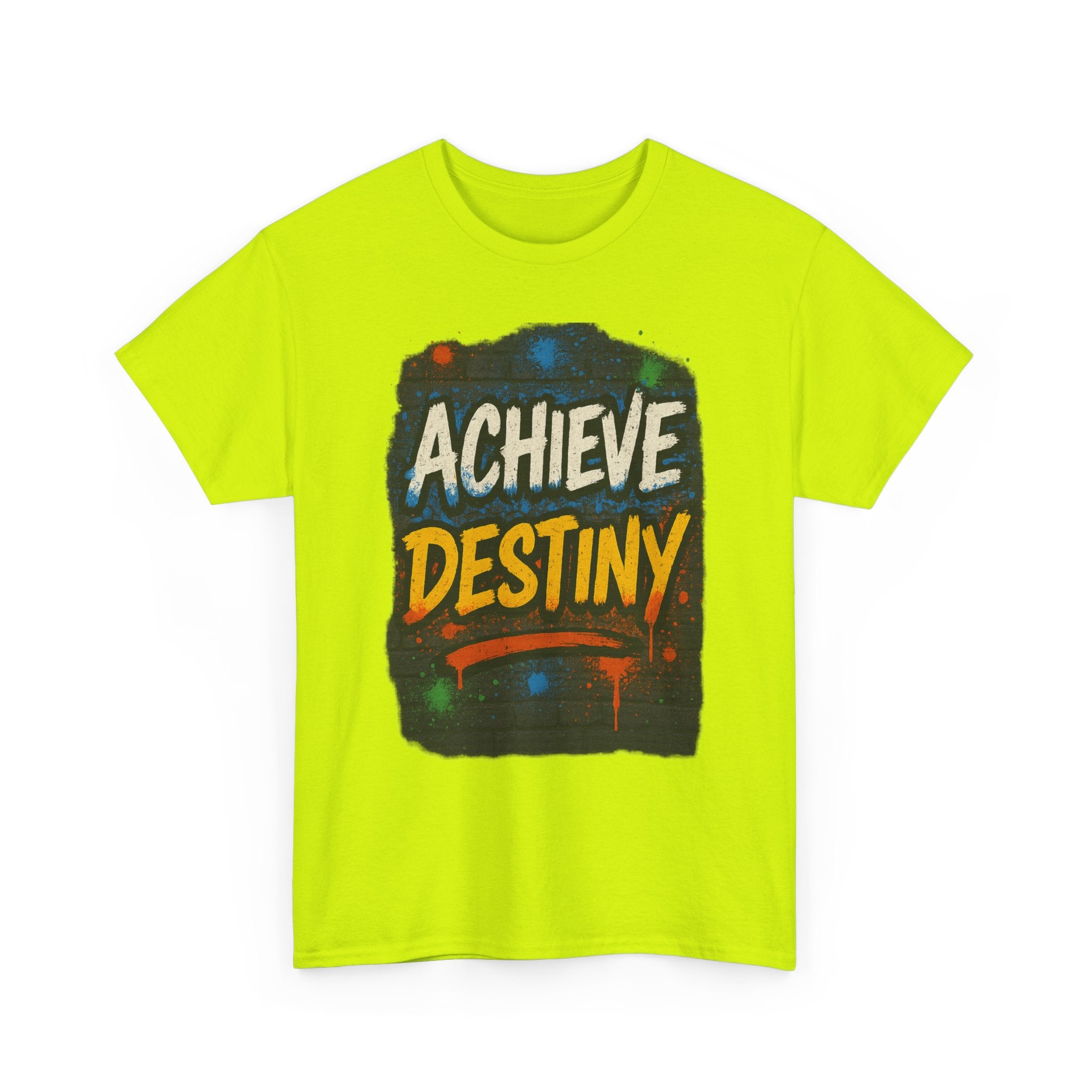 "Achieve Destiny" Graphic Tee - Unisex Heavy Cotton Tee, Color Logo