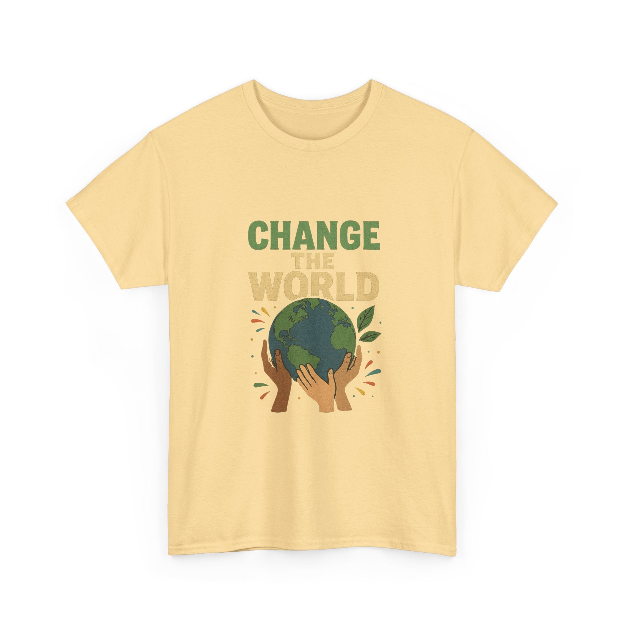 "Change the World" - Powerful Design - Unisex Heavy Cotton Tee